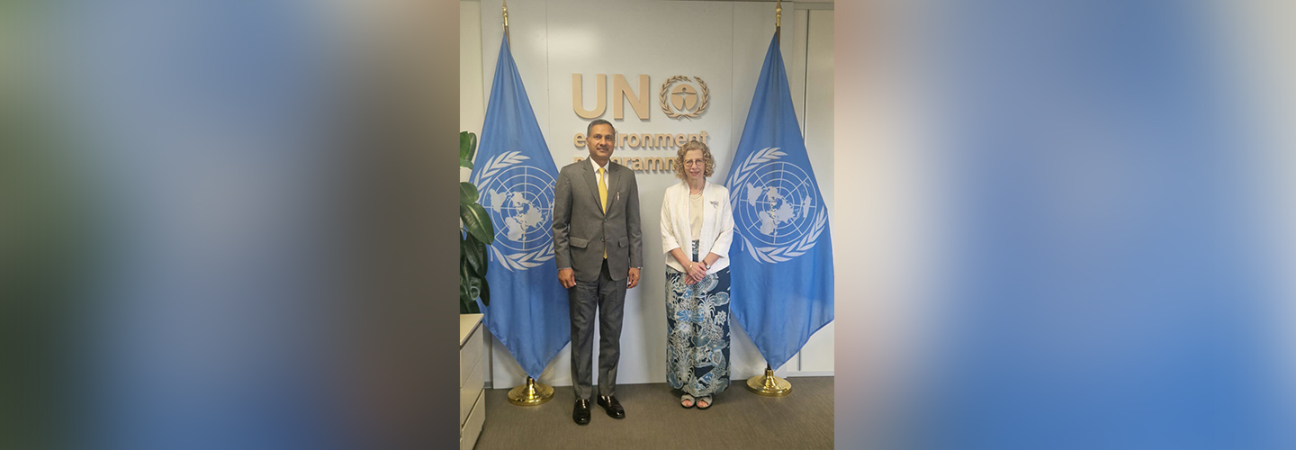  PR Dr. Adarsh Swaika called on Executive Director of UNEP and Under-Secretary-General of UN.  (27 November 2025)